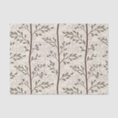 Delicate Flower Buds Bloom Soft Elegant Floral Tissuepapier (Voorkant)
