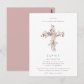 Delicate Flower Cross de doop doop doop doop Briefkaart (Voorkant / Achterkant)