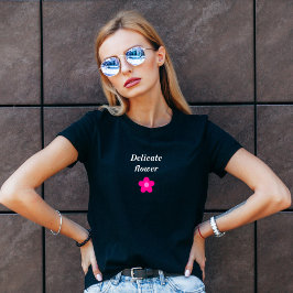 Delicate Flower motorfiets t-shirt voor vrouwen