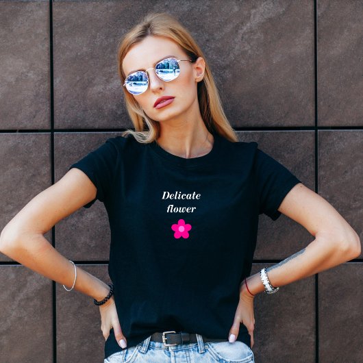 Delicate Flower motorfiets t-shirt voor vrouwen