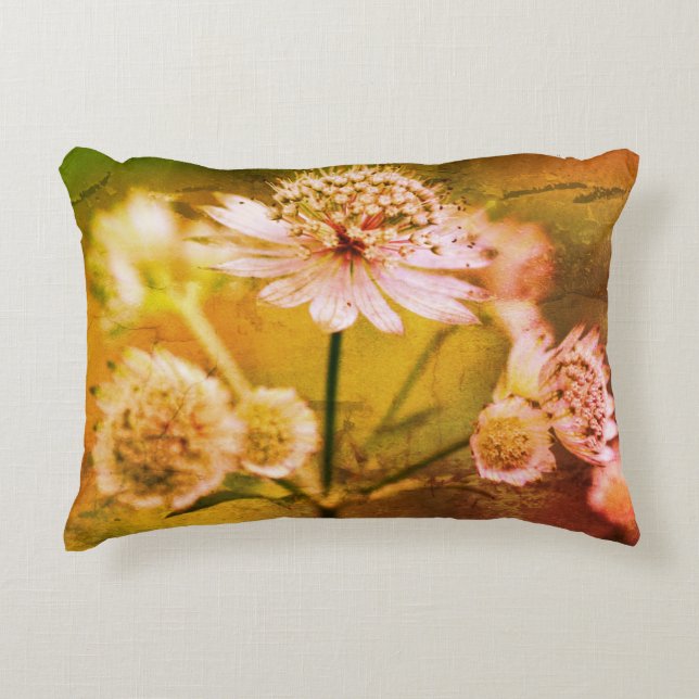 Delicate Flowers Abstract Accent Kussen (Voorkant)