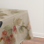 Delicate Flowers and French Fruits. Painted Style Tafelkleed (Voorbeeld)