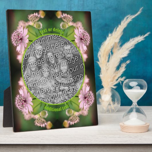 Delicate Flowers Creëer Uw eigen foto Fotoplaat (Zijkant)