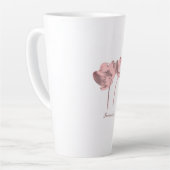 Delicate  Flowers – Elegant Fantasy Garden Latte Mok (Linkerhoek)