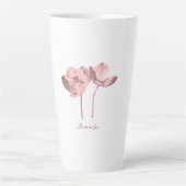 Delicate Flowers – Elegant Fantasy Garden Latte Mok (Voorkant)