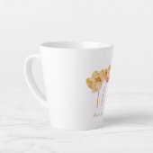 Delicate Flowers – Elegant Fantasy Garden Latte Mok (Linkerhoek)