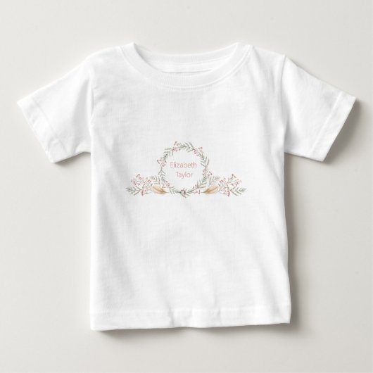 Delicate Flowers en Feathers Monogram (Voorkant)