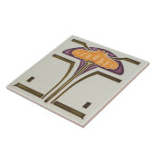 Delicate Flowers Jugendstil Art Nouveau Duitsland Tegeltje (Zijkant)