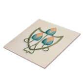 Delicate Flowers Jugendstil Art Nouveau England Tegeltje (Zijkant)