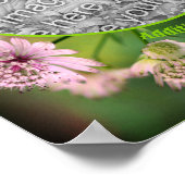 Delicate Flowers Lijst Creëer Uw eigen foto Poster (Hoek)