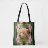 Delicate Flowers Lijst Creëer Uw eigen foto Tote Bag (Voorkant)