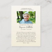 Delicate Flowers Orthodox Memorial Prayer Kaart Plaatskaartje (Achterkant)