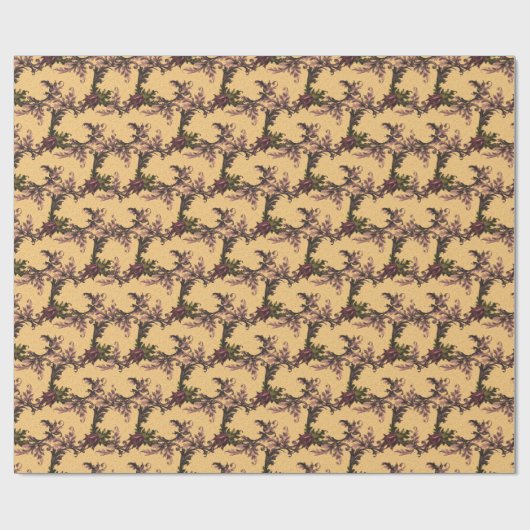 Delicate Flowers Patroon Cadeaupapier (Vlak)