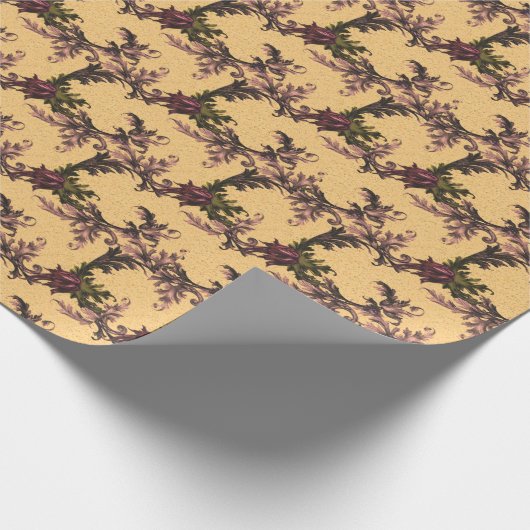 Delicate Flowers Patroon Cadeaupapier (Hoek)