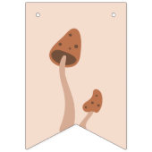 Delicate Forest-Theme Fox Baby shower Party Vlaggetjes (Eerste vlag)