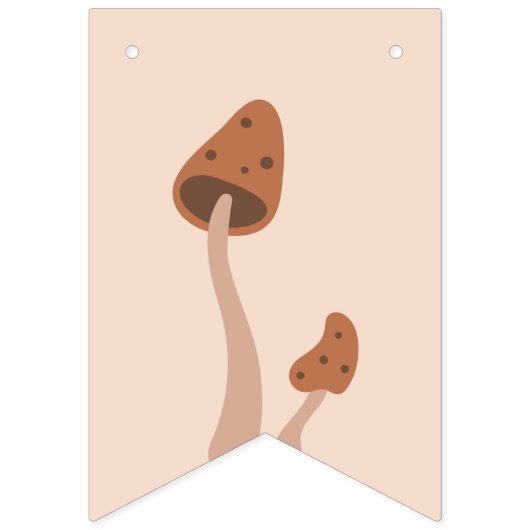 Delicate Forest-Theme Fox Baby shower Party Vlaggetjes (Eerste vlag)