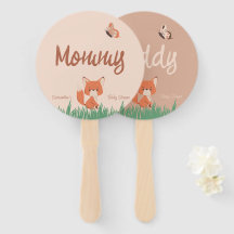 Delicate Forest-Theme Fox Baby shower spel