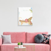 Delicate Franse "Le Bain" Bathroom Decor Canvas Afdruk (Insitu (Woonkamer))