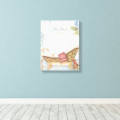 Delicate Franse "Le Bain" Bathroom Decor Canvas Afdruk (Insitu (Houten vloer))