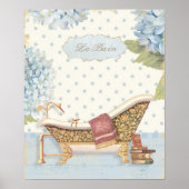 Delicate  Franse "Le Bain" Bathroom Decor Poster (Voorkant)