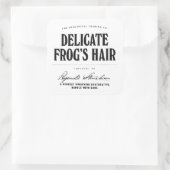 Delicate Frog's Hair - apotheeklabel Vierkante Sticker (Tas)