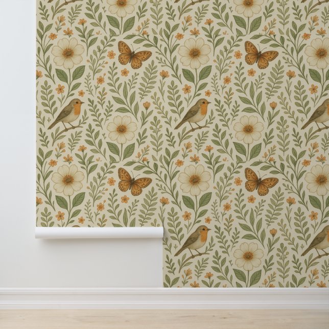 Delicate Garden Harmony Behang (Applicatie)