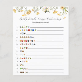 Delicate Gele Wilde Baby Boeken Emoji Game