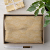 Delicate Gestrooide Bloemensilhouet | Gedempte Oke Tissuepapier (Geschenk)