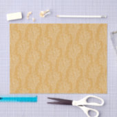 Delicate Gestrooide Bloemensilhouet | Gedempte Oke Tissuepapier (Craft)