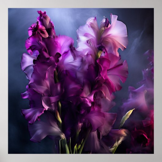 Delicate Gladiolas Poster (Voorkant)
