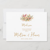 Delicate Glam Christmas Floral Matron Honor Gold (Voorkant)