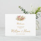 Delicate Glam Kerst Bloemstuk Erebruid Gold (Staand voorkant)