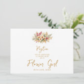 Delicate Glam Kerst Bloemstuk Gouden Bloemenmeisje (Staand voorkant)