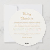 Delicate Glitter Holy Family Nativity Christmas Feestdagenkaart (Achterkant)