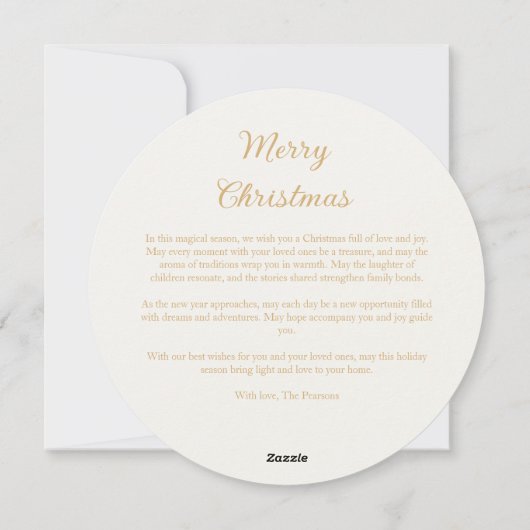 Delicate Glitter Holy Family Nativity Christmas Feestdagenkaart (Achterkant)