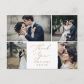 Delicate Gold 4-fotosjabloon Dank u wel Briefkaart (Voorkant)