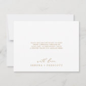 Delicate Gold Calligraphy Burgundy - Hartelijk dan Bedankkaart (Achterkant)