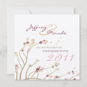Delicate Gold Cherry Blossom Save the Date (Voorkant)