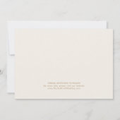 Delicate Gold Cream 3 Photo Collage Save Date Save The Date (Achterkant)