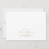 Delicate Gold Decing New Halls Nieuw kerst thuis Feestdagenkaart (Achterkant)