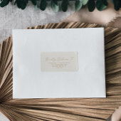 Delicate Gold- en Cream RSVP-Adresetiketten Etiket