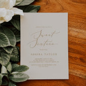 Delicate Gold en Cream Sweet Sixteen Birthday Kaart