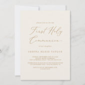 Delicate Gold en de eerste Heilige Communie van Cr Kaart (Voorkant)