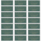 Delicate Gold- en Green Guest-Adresetiketten Sticker (Voorkant)