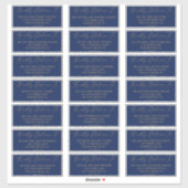 Delicate Gold- en marinegastAdresetiketten Sticker (Vel)