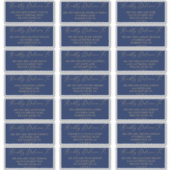 Delicate Gold- en marinegastAdresetiketten Sticker (Voorkant)