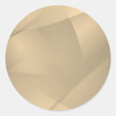 Delicate Gold Folds Ronde Sticker (Voorkant)