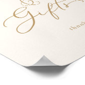 Delicate Gold-kalligrafie | Kaarten en geschenken  Poster (Hoek)