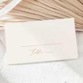 Delicate Gold-kalligrafie | Vaste weddenschappen o Plaatskaartje