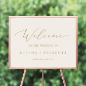 Delicate Gold-kalligrafie | Welkom bij het homohuw Poster